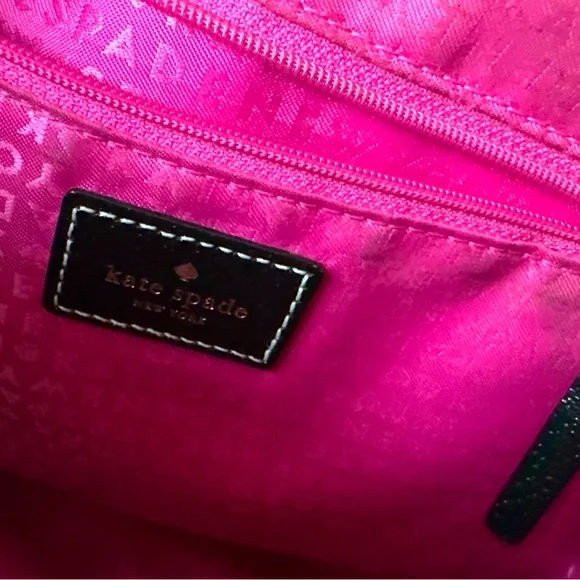 KATE SPADE NEW YORK Wellesley Leather Satchel Purse Crossbody/Black~Orig.$335! - Picture 9 of 17